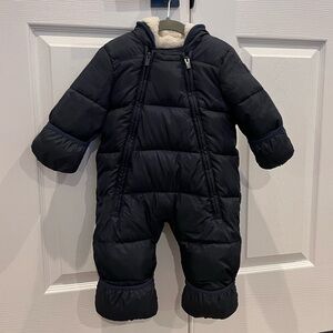 Baby Gap Bear Pram One Piece Baby Bunting Puffer Snowsuit 6-12 Months